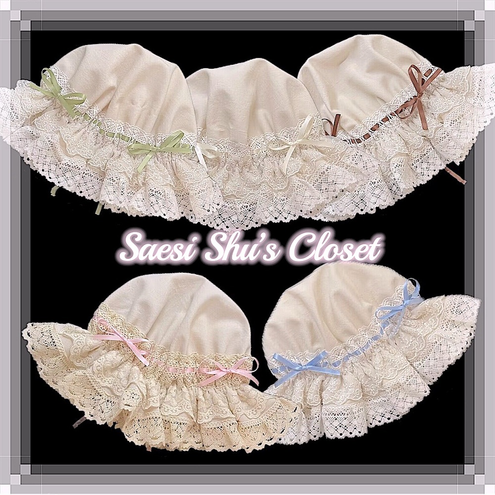 NWT Rococo Classic Lolita Lace Ribbon Bonnet 🎀 in Various Colors